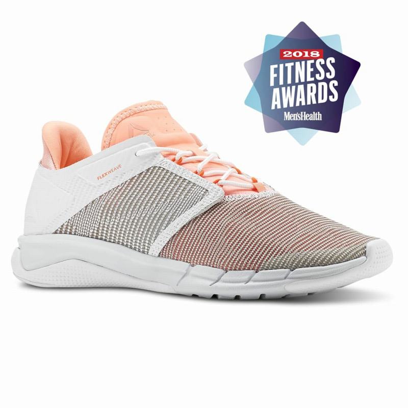 Reebok Fast Flexweave Bežecké Tenisky Damske - Biele/Ruzove/Červené XP3224VZ